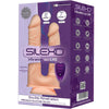 Modelo 1 pene realístico doble penetracion vibrador silicona premium silexpan control remoto 17.5 19.5 cm
