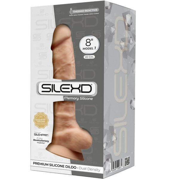 Silexd modelo 1 pene realístico silicona premium silexpan 20 cm