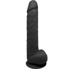 Silexd modelo 1 pene realístico silicona premium silexpan negro 38 cm