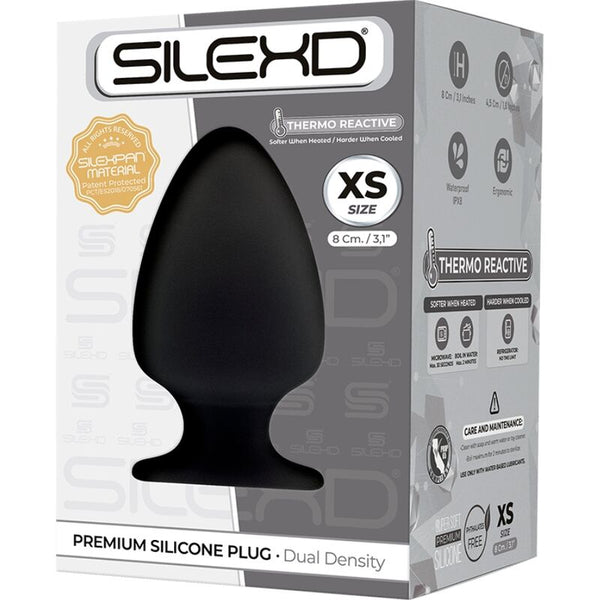 Silexd modelo 1 plug anal silicona premium silexpan premium termorreactivo talla xs