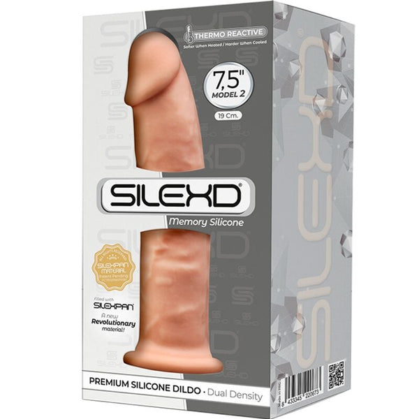 Silexd modelo 2 pene realístico silicona premium silexpan 19 cm