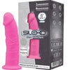 Silexd modelo 2 pene realístico silicona premium silexpan rosa fluorescente 15 cm