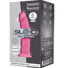 Silexd modelo 2 pene realístico silicona premium silexpan rosa fluorescente 15 cm