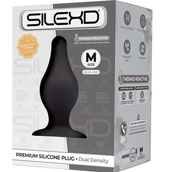 Silexd modelo 2 plug anal silicona premium silexpan premium termorreactivo talla m