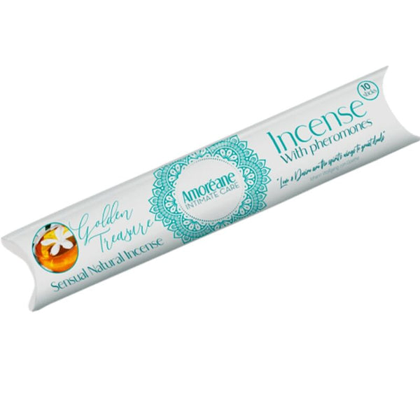 Amoreane golden treasure incienso con feromonas aroma jazmin