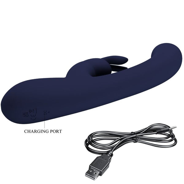 Lamar vibrador rabbit y Punto G azul