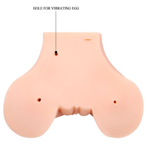 Crazy vagina y ano con malla realista con vibración