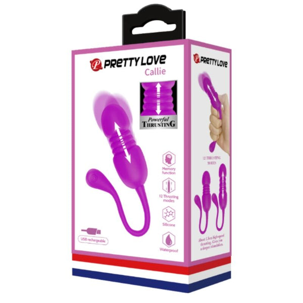 Callie huevo vibrador recargable morado