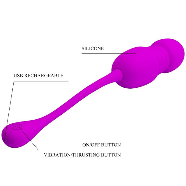 Callie huevo vibrador recargable morado