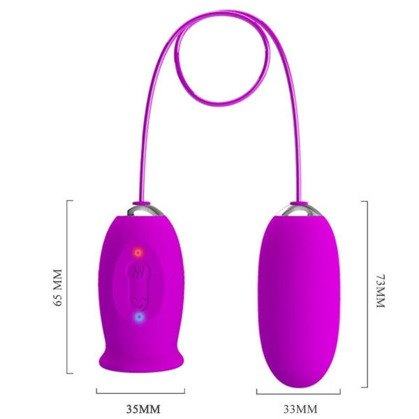 Daisy huevo dual vibrador recargable morado
