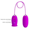 Daisy huevo dual vibrador recargable morado