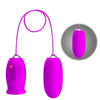 Daisy huevo dual vibrador recargable morado