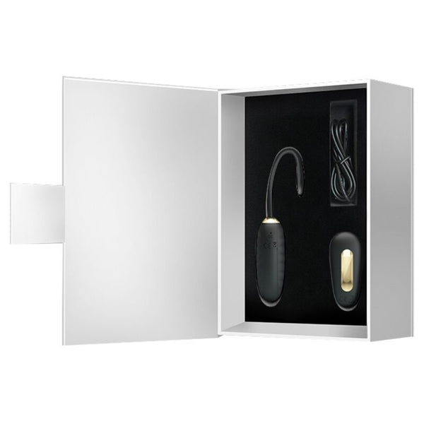 Doreen huevo vibrador de lujo recargable negro control remoto