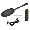 Doreen huevo vibrador de lujo recargable negro control remoto