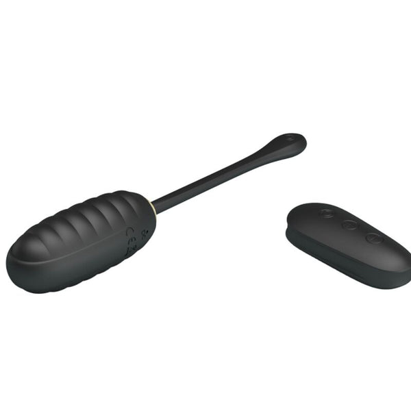 Doreen huevo vibrador de lujo recargable negro control remoto