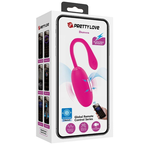 Doreen huevo vibrador recargable magenta control remoto