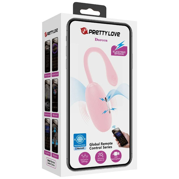 Doreen huevo vibrador recargable rosa