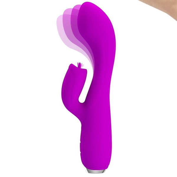 Gloria vibrador conejo recargable impermeable morado