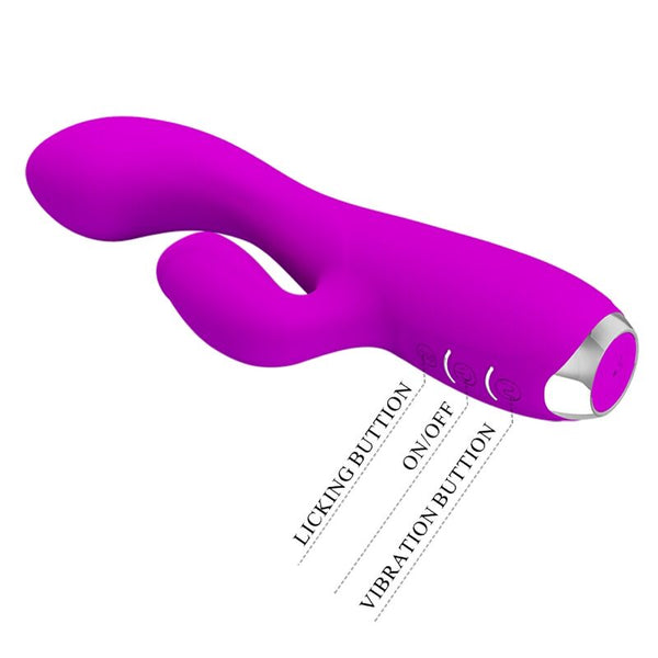 Gloria vibrador conejo recargable impermeable morado