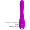 Hector vibrador electroshock recargable y impermeable morado