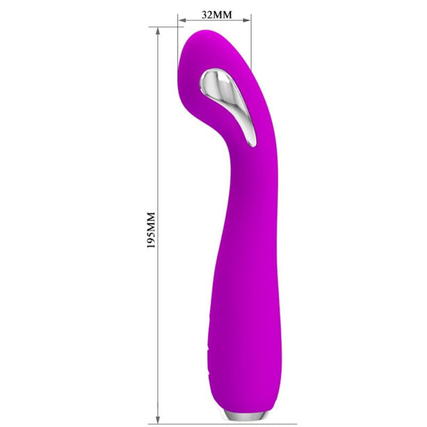 Hector vibrador electroshock recargable y impermeable morado