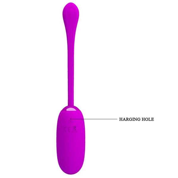 Julius huevo vibrador impermeble y recargable morado