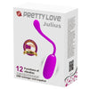 Julius huevo vibrador impermeble y recargable morado