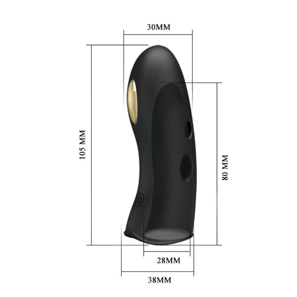 Pretty marico funda de dedo electro estumilador negro