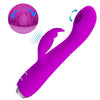 Rachel vibrador recargable con succionador morado
