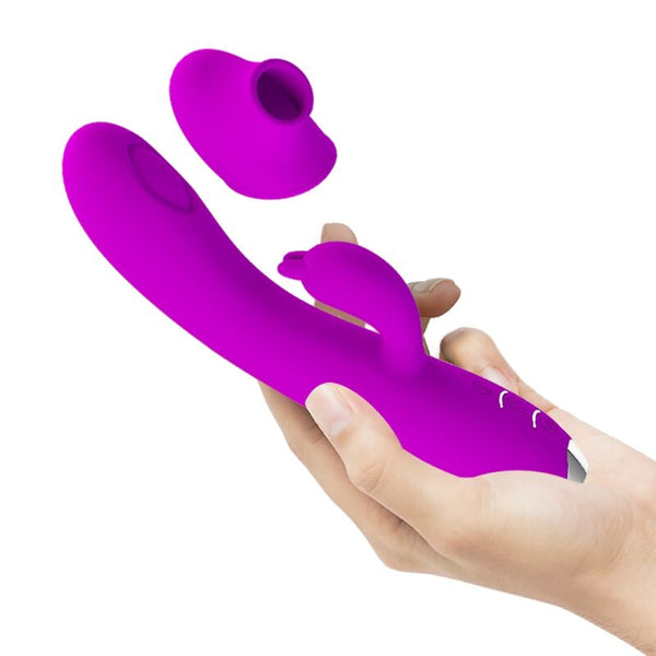 Regina vibrador succionador recargable morado