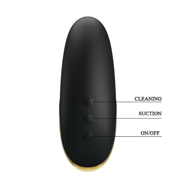Succionador masajeador de lujo recargable negro pretty love