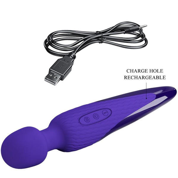 Antony youth vibrador wand efecto calor violeta