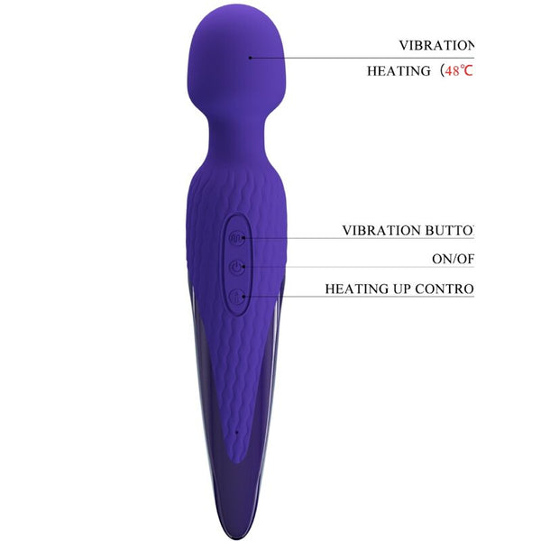 Antony youth vibrador wand efecto calor violeta