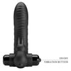 Vance funda dedo vibrador conejo negro