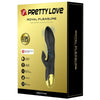 Vibrador de lujo bañado en oro recargable negro