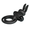 Anillo vibrador iii conejo para pene negro