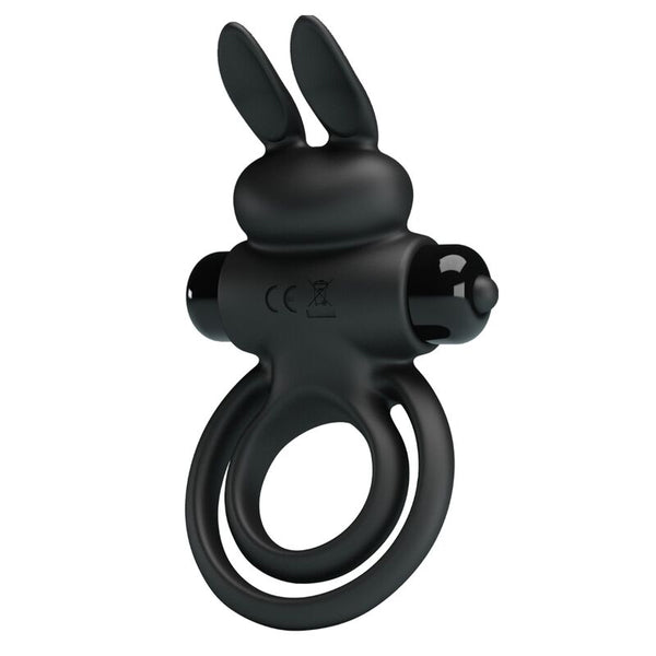 Anillo vibrador iii conejo para pene negro