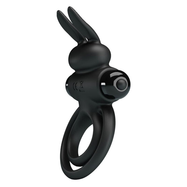 Anillo vibrador iii conejo para pene negro