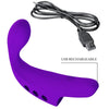 Gorgon vibrador de dedo recargable morado