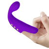 Gorgon vibrador de dedo recargable morado