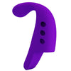 Gorgon vibrador de dedo recargable morado