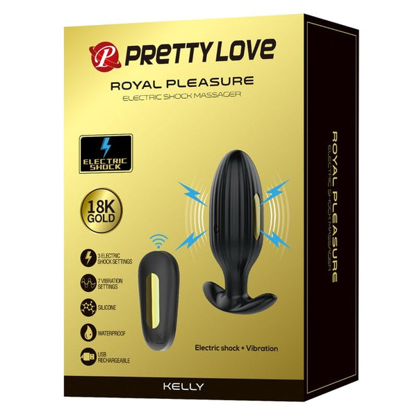 Kelly plug anal vibrador recargable negro