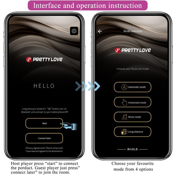 Pretty jefferson plug anal controlado por app negro