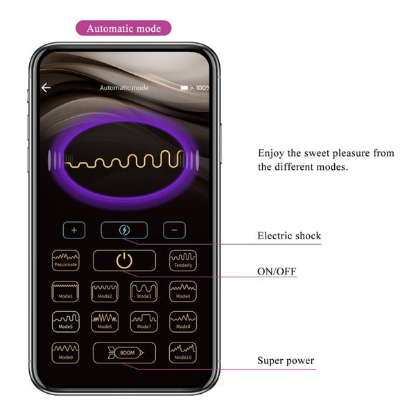 Pretty jefferson plug anal controlado por app negro