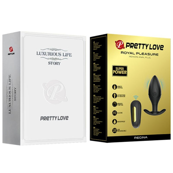 Regina plug anal vibrador recargable negro