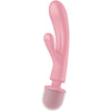 Triple lover masajeador vibrador rabbit gris