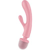 Triple lover masajeador vibrador rabbit gris