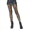 Leg medias de red serpientes negro