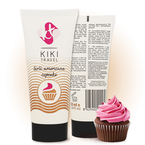 Kikí gel deslizante sabor a tarta americana cupcake 50 ml