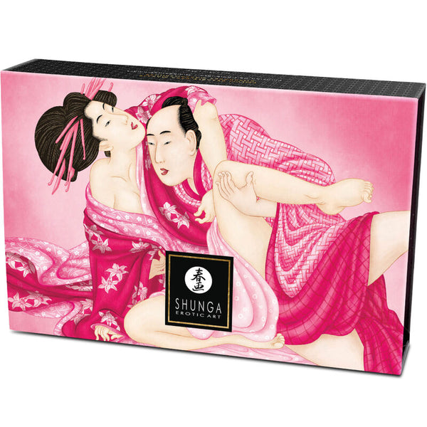 Shunga kit polvos de masaje comestible frambuesa